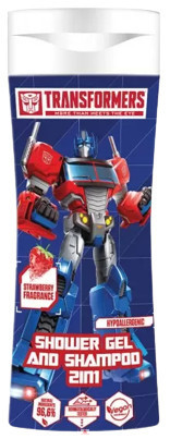 Transformers tusfürdő és sampon 2in1 300 ml -Strawberry