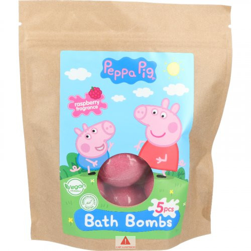 Peppa Malac fürdő bomba 5x50g Málna