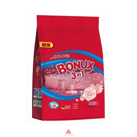 Bonux Mosópor 1,5kg 20mos. 3in1 for Colors Rose