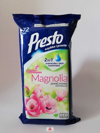 Presto Clean törlőkendő 72db-os Univerzális, Magnolia