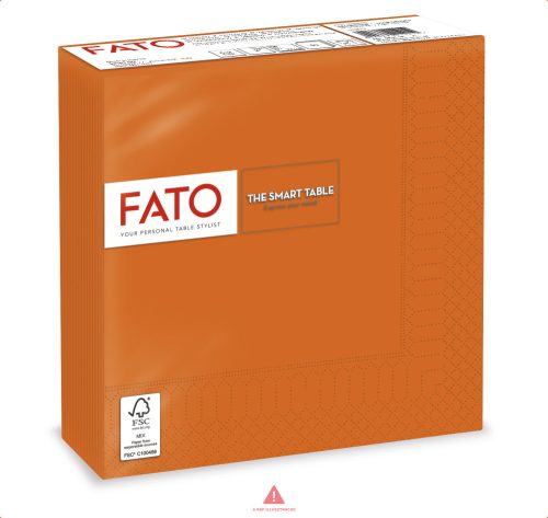 FATO SMART TABLE szalvéta narancssárga 33x33 2rtg 50lap  82621400