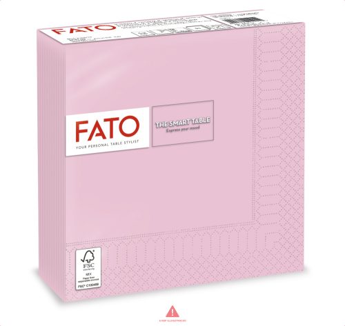 FATO SMART TABLE szalvéta rózsaszín 33x33 2rtg 50lap  82621500