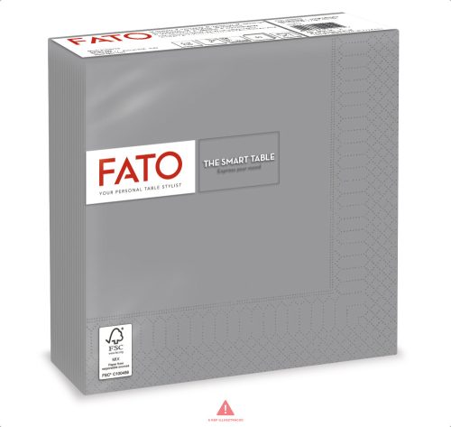 FATO SMART TABLE szalvéta szürke 33x33 2rtg 50lap  82623700