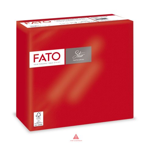 FATO STAR szalvéta piros 38x38 2rtg 40lap 82990400